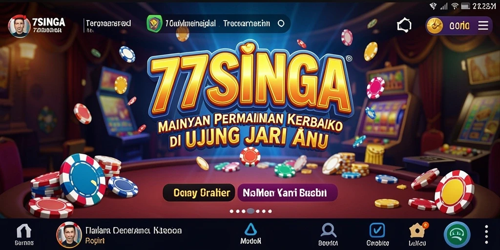 Gameplay menegangkan di 77SINGA dengan banyak pilihan permainan Kasino.