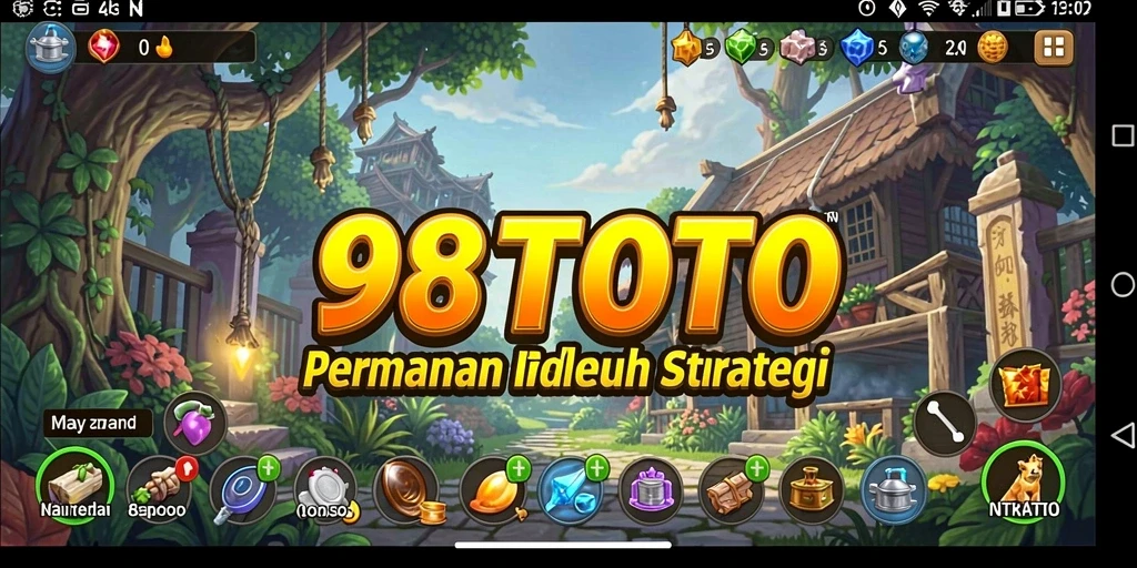 Tampilan gameplay <strong>98TOTO</strong> yang menarik dan dinamis saat mengumpulkan sumber daya.