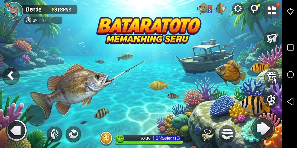 Tangkapan ikan yang mengesankan dalam gameplay BATARATOTO.