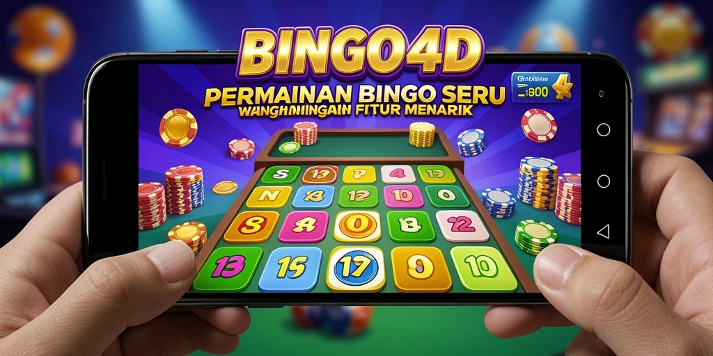 Tampilan gameplay BINGO4D yang penuh warna dan interaktif.