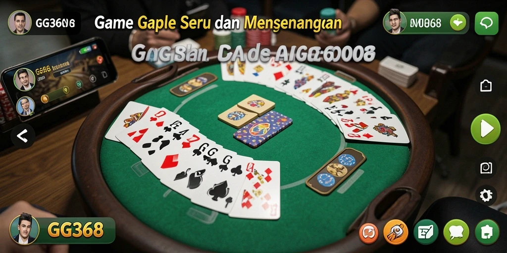 Tampilan gameplay Gaple yang menarik di GG368.