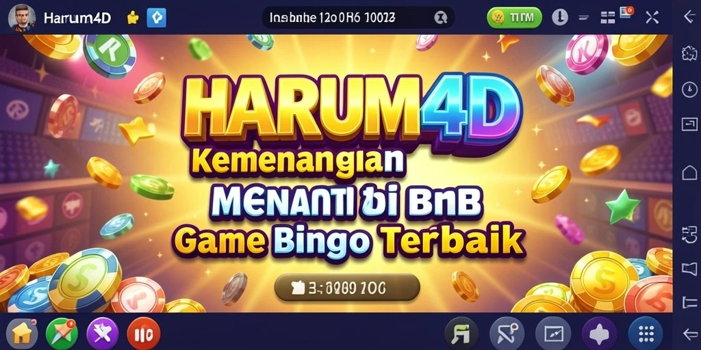 Tampilan menarik dari gameplay Bingo di HARUM4D.