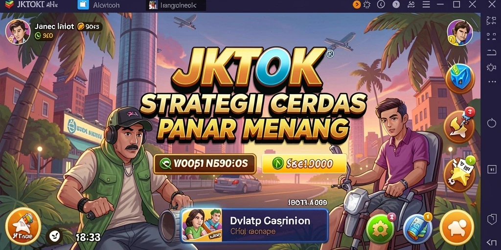 Tampilan seru dan strategi intens dalam gameplay JKTOK.