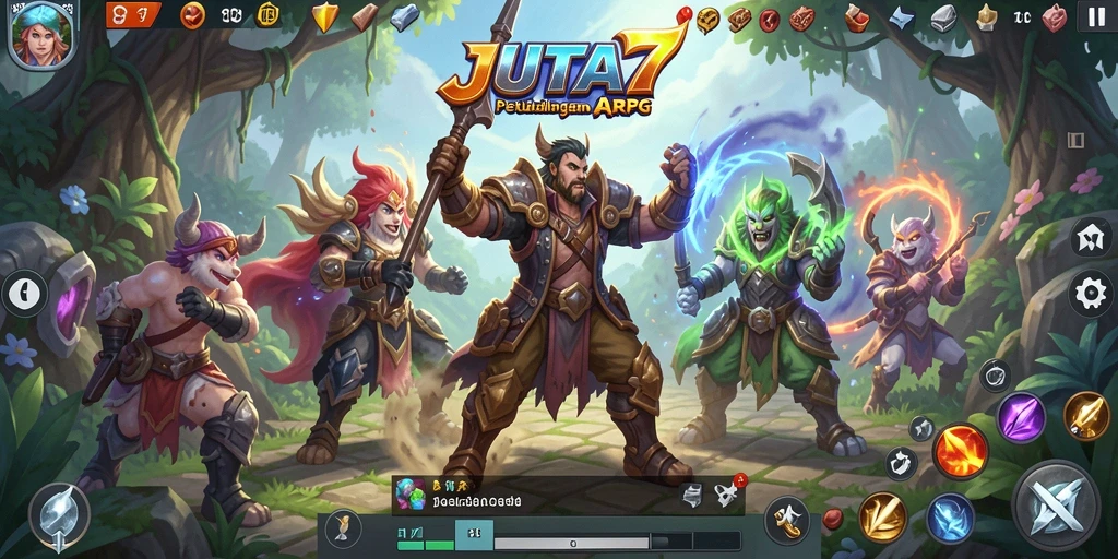 Gameplay JUTA7 yang intens dan seru dalam aksi ARPG.