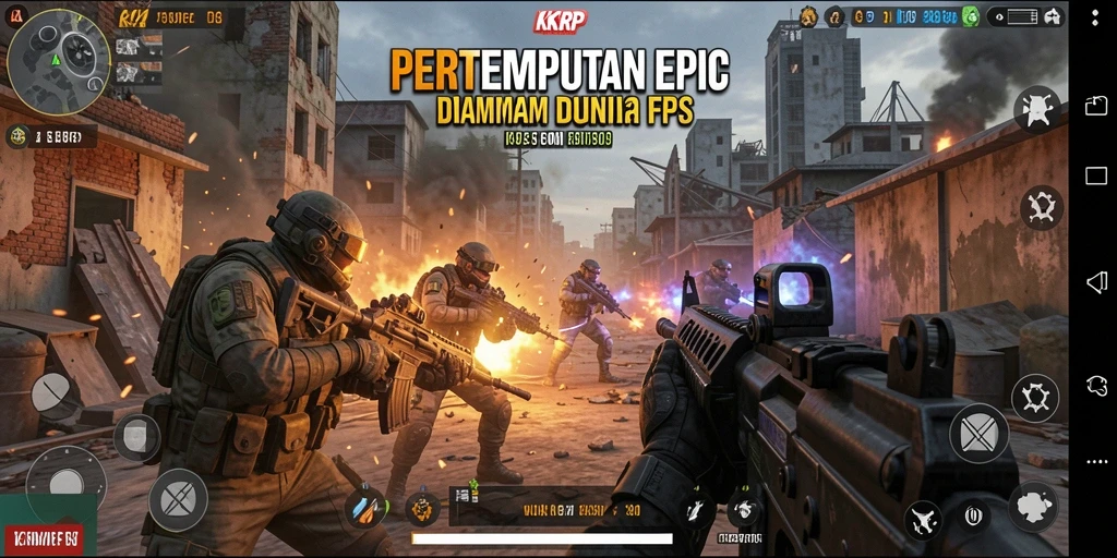 Tampilan gameplay KKRP yang intens dan mendebarkan.