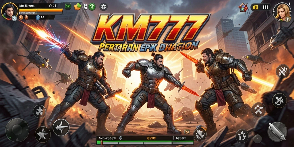 Screenshot dari gameplay KM777 yang menampilkan aksi seru.