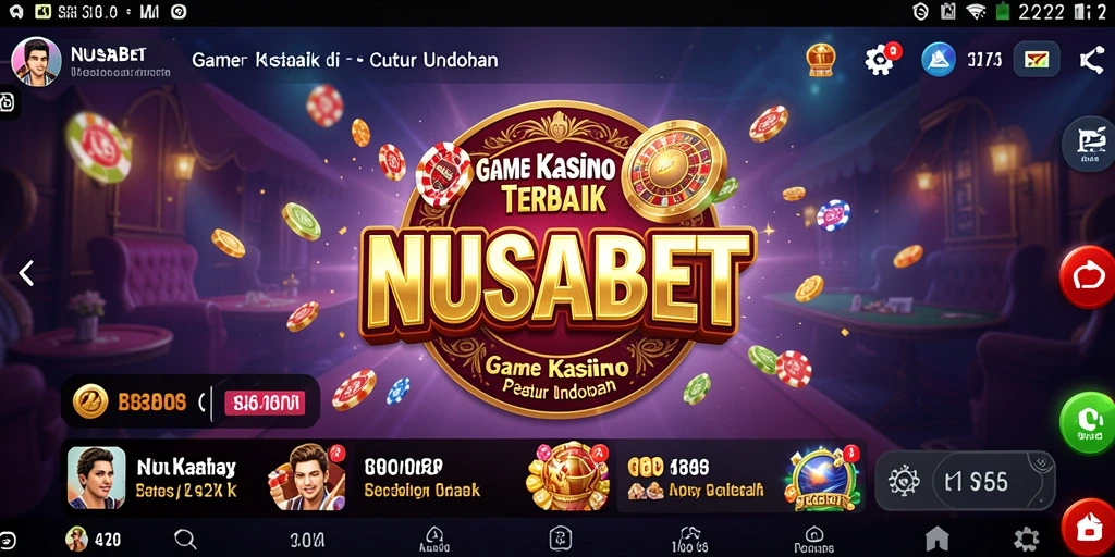 Gameplay NUSABET: Antarmuka intuitif dan banyak pilihan permainan kasino.