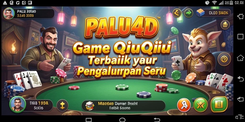 Screenshot menampilkan gameplay seru dalam QiuQiu.