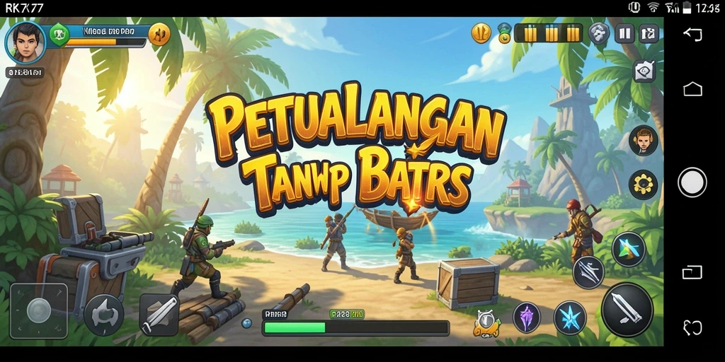 Gameplay RK77 menampilkan eksplorasi petualangan yang mendebarkan.